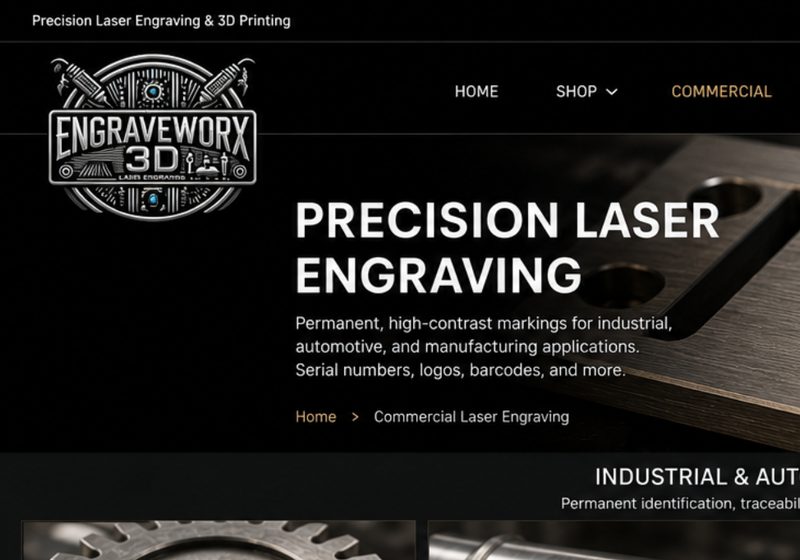 Laser engraved gears with serial numbers