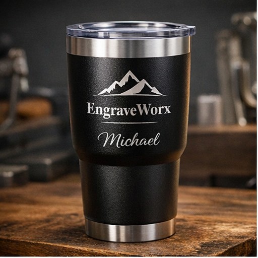 Engraved tumbler