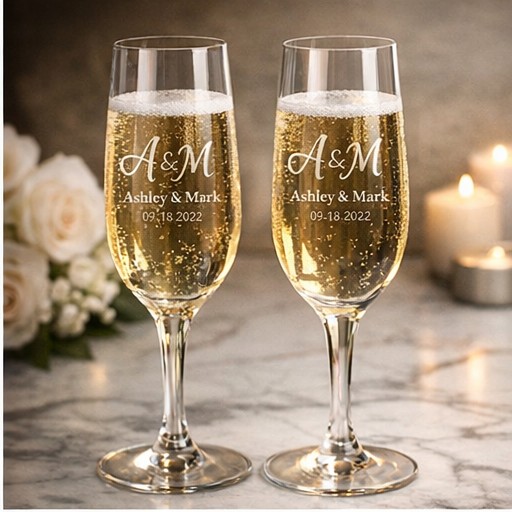 Engraved glassware